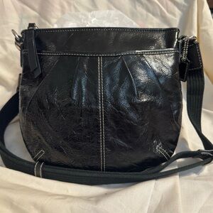 Coach Vintage Y2K SoHo Black Leather Crossbody Bag Purse Womens CLEAN